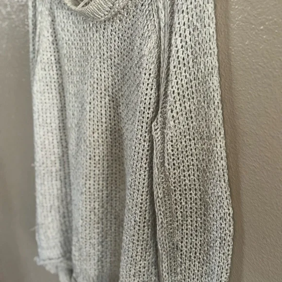 Free People Heather Gray Knit Sweater - Picture 12 of 12